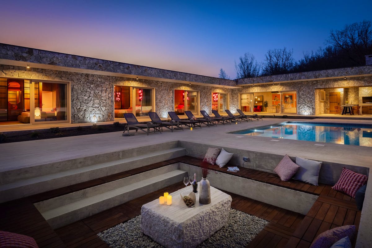 Stone villa on spacious plot near Split for sale