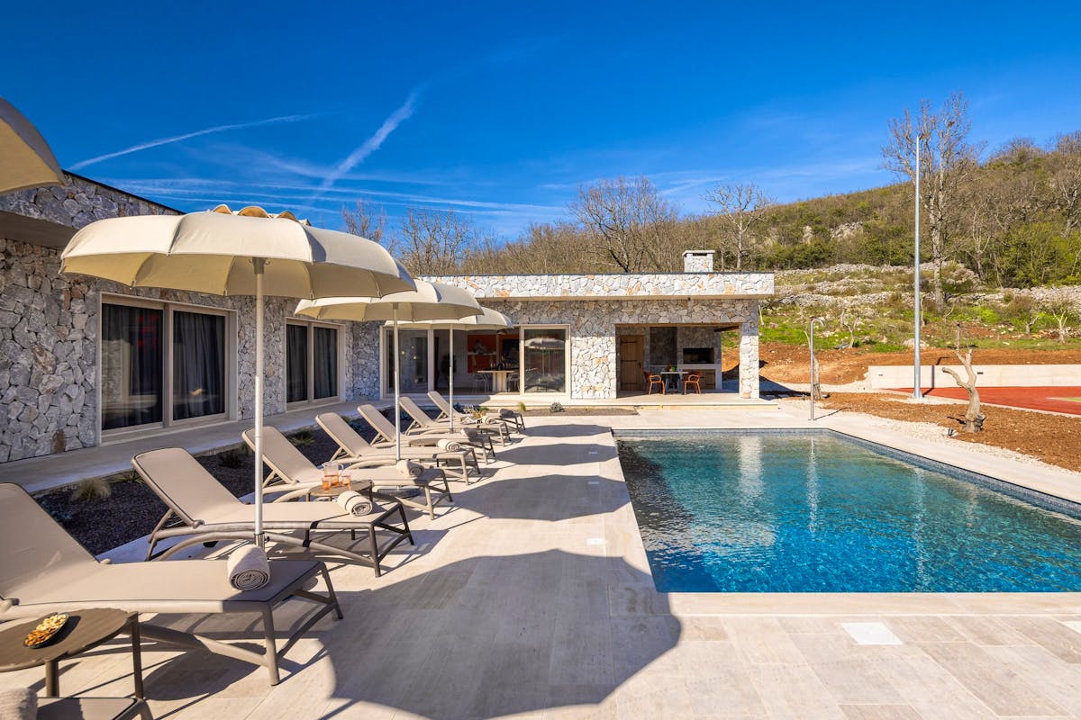 Stone villa with pool near Split for sale