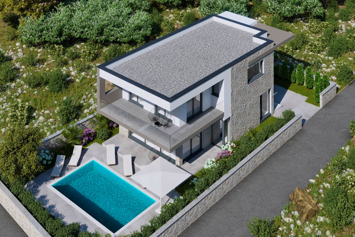 Prodaje se moderna vila s bazenom na Murteru