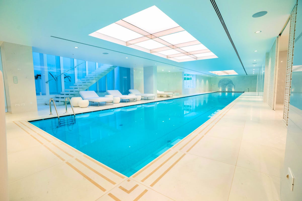 Swimming pool with sundeck