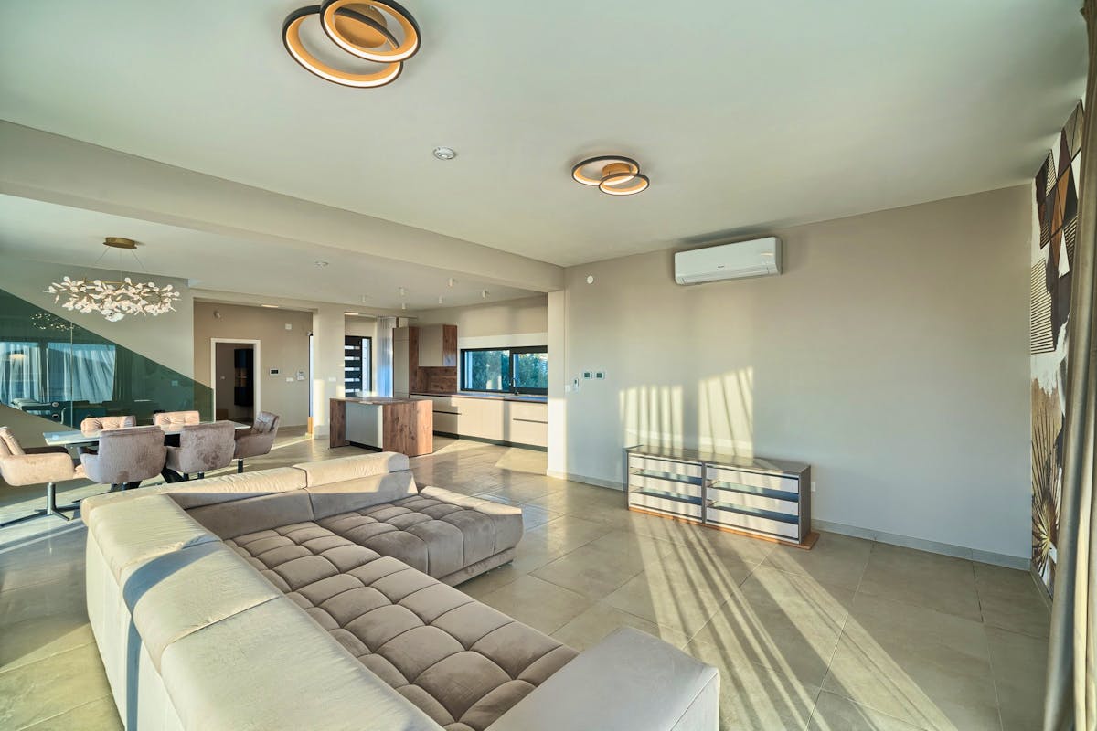 Open concept living area