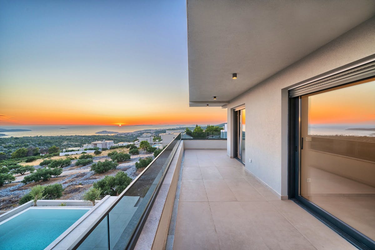 Spectacular view from the balcony