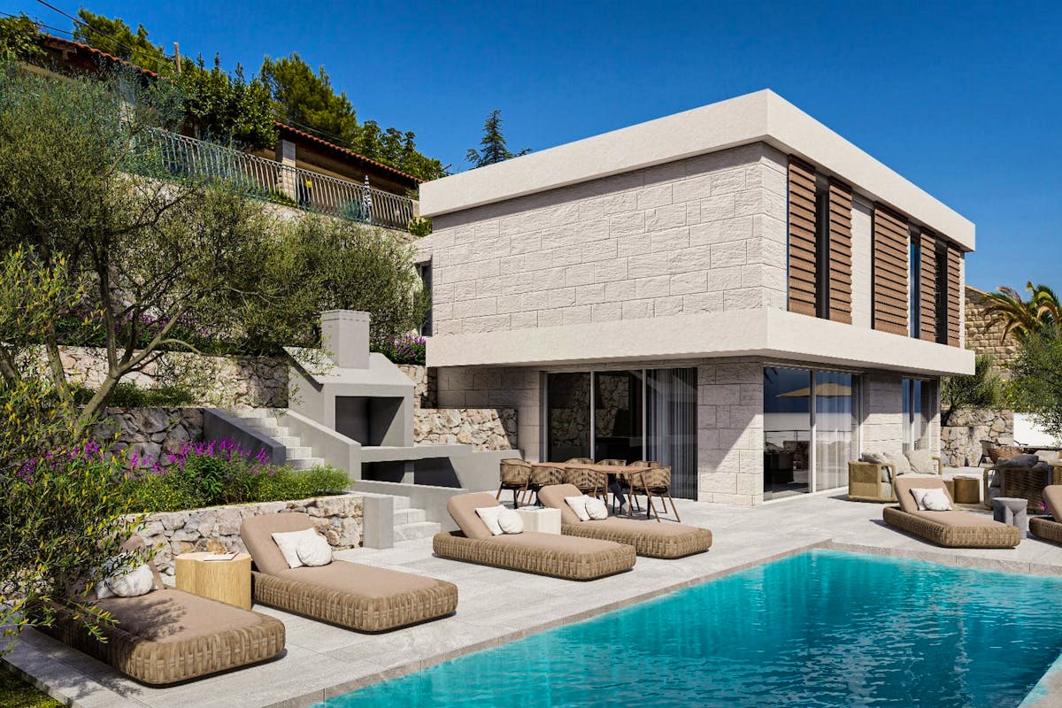 Mediterranean villa with swimming pool on Brač for sale