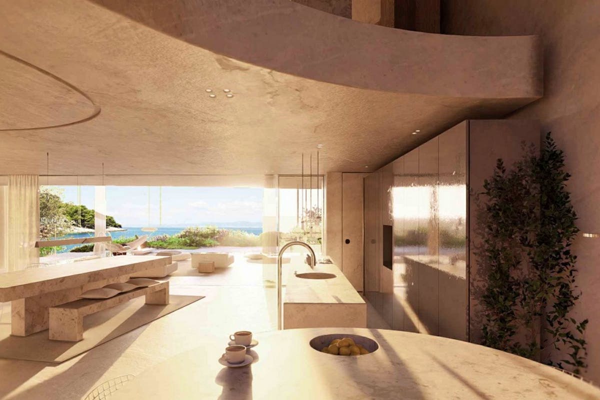 Open sea view from the villa