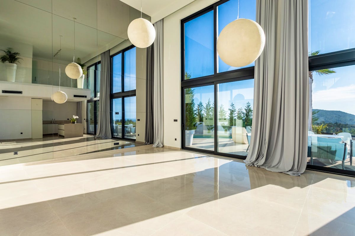 Living room overlooking the sea