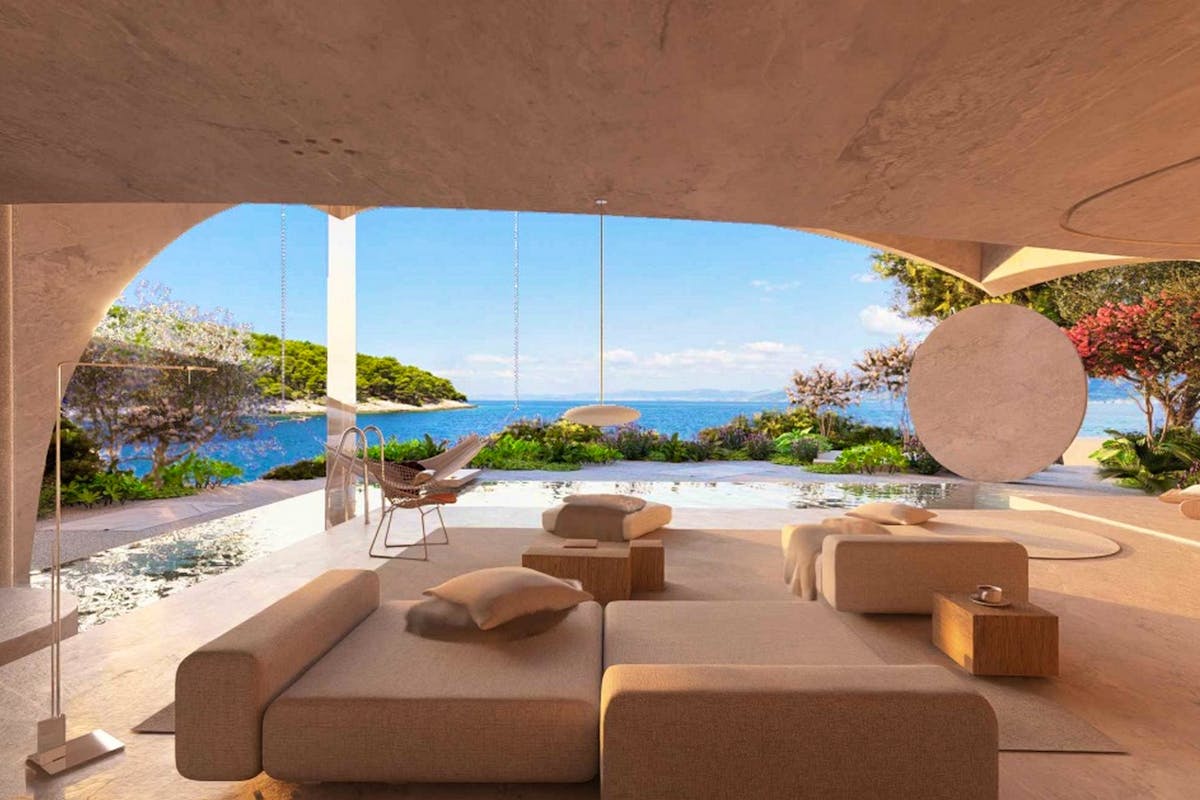 Open sea view from the living room