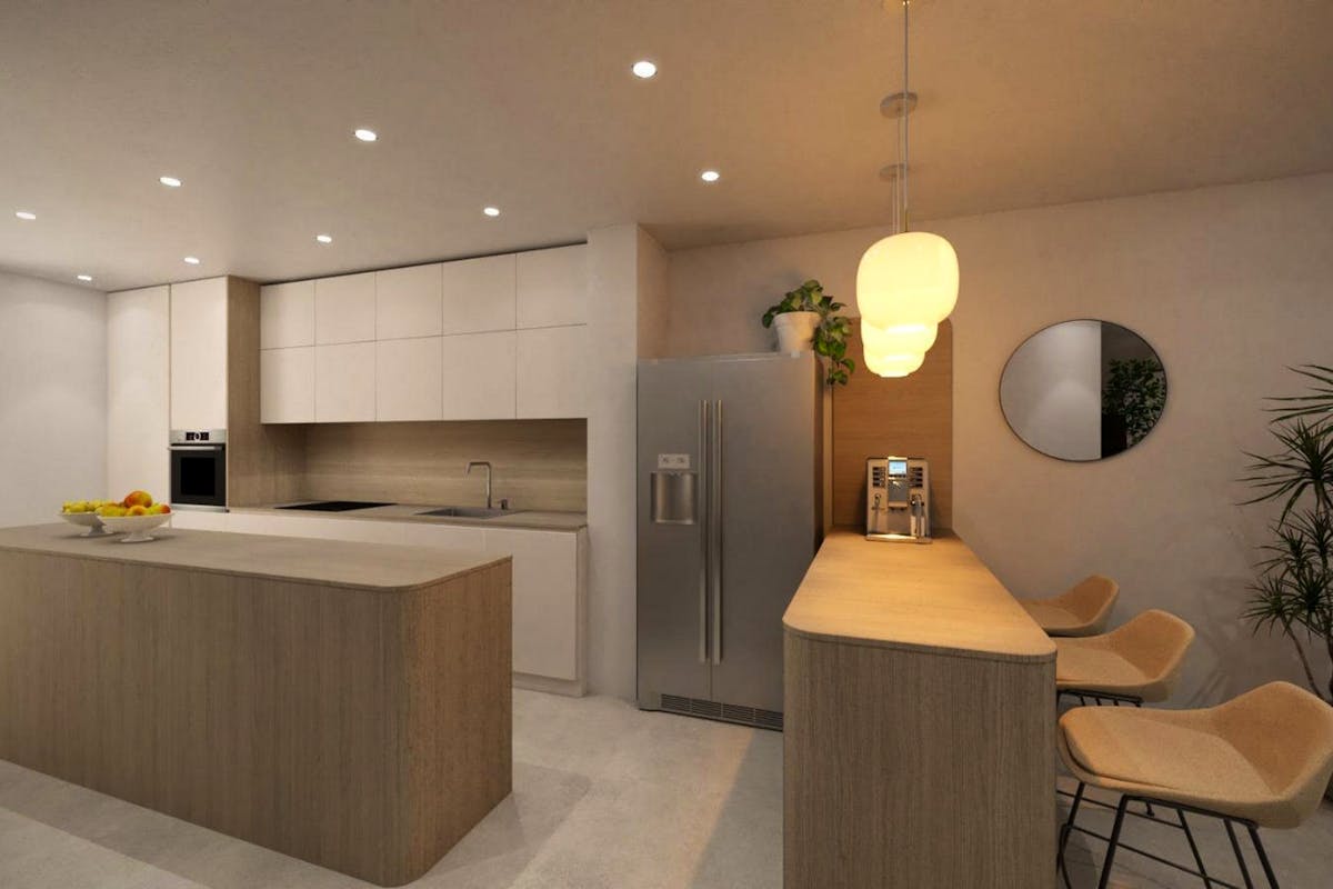 Modern kitchen with an island