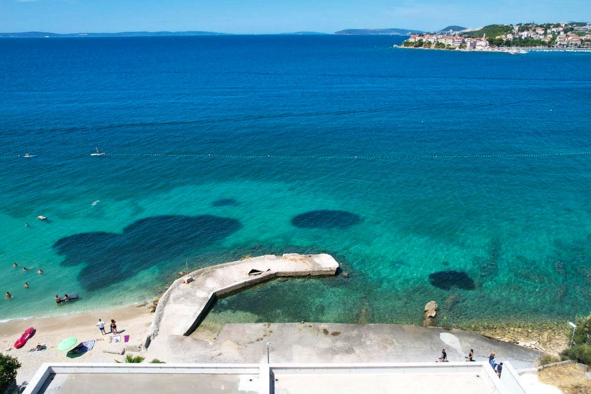 Open sea view from the apartment near Split for sale