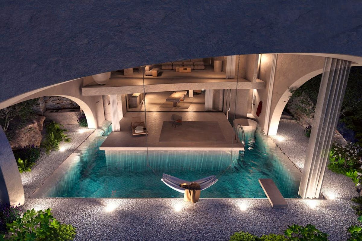 Seafront building plot with a project on Brac for sale