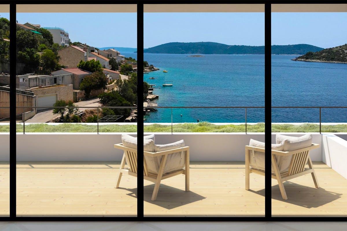 Open sea view from the living room