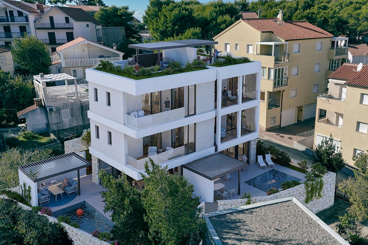 Modern and luxurios property by the sea in Rogoznica for sale