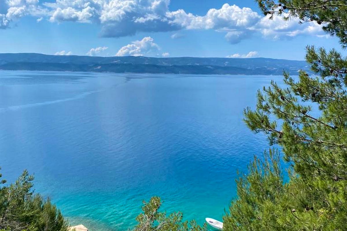 Spectacular open sea view from the plot