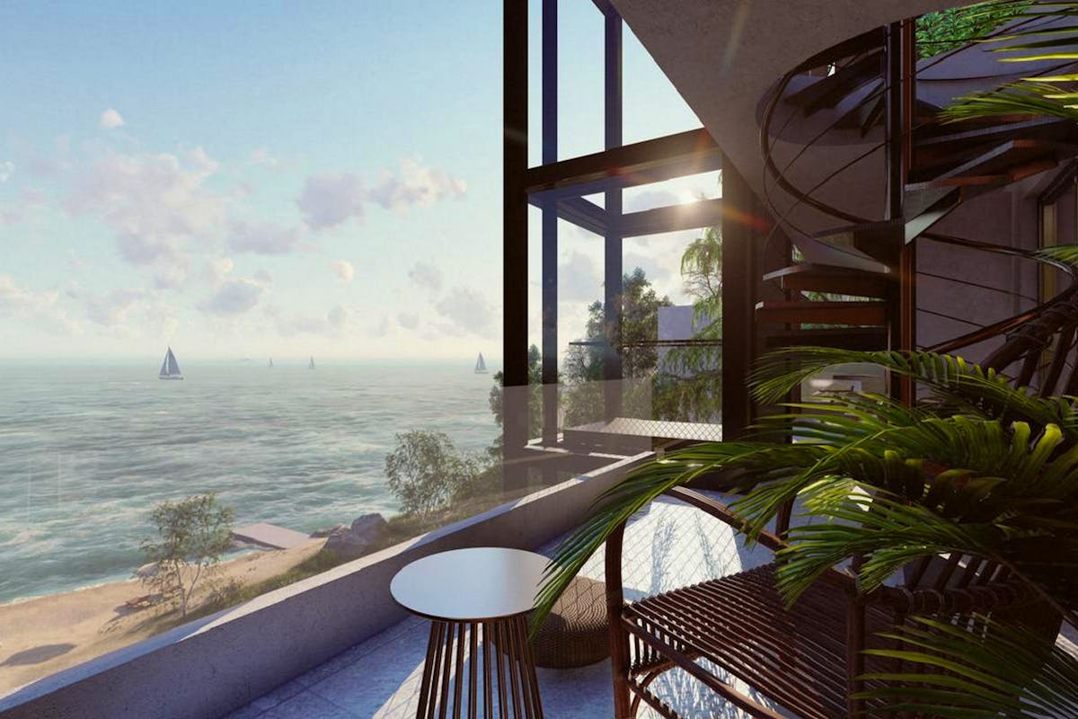 Spectacular view from the planned villa