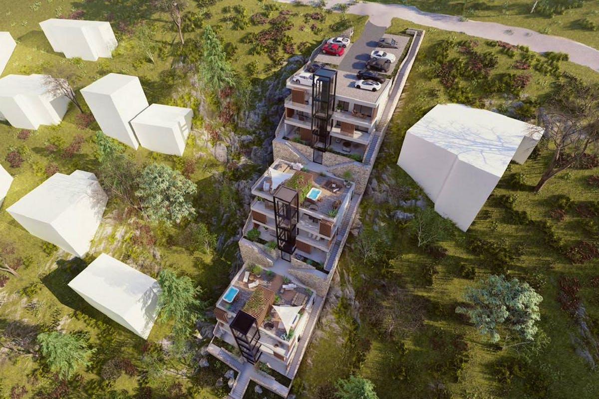 Project of 3 modern villas by the sea near Omiš for sale