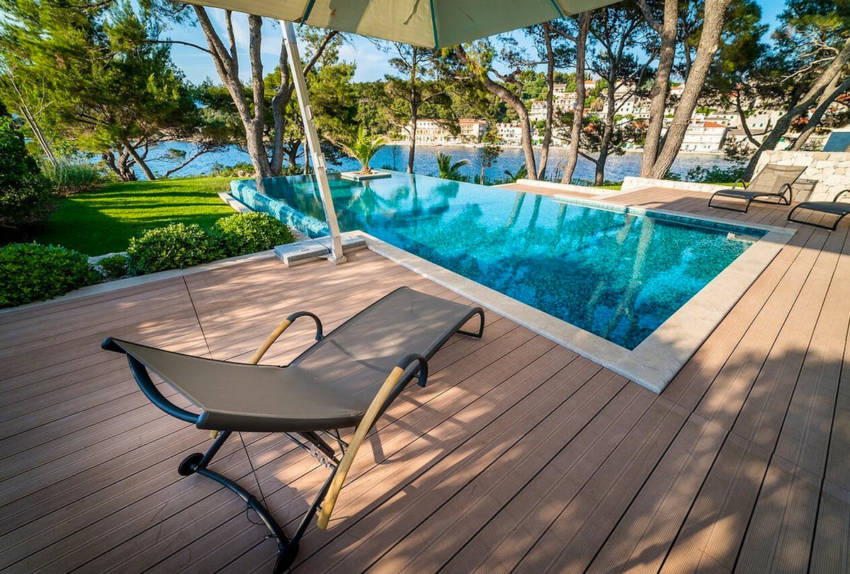 Heated pool with sundeck