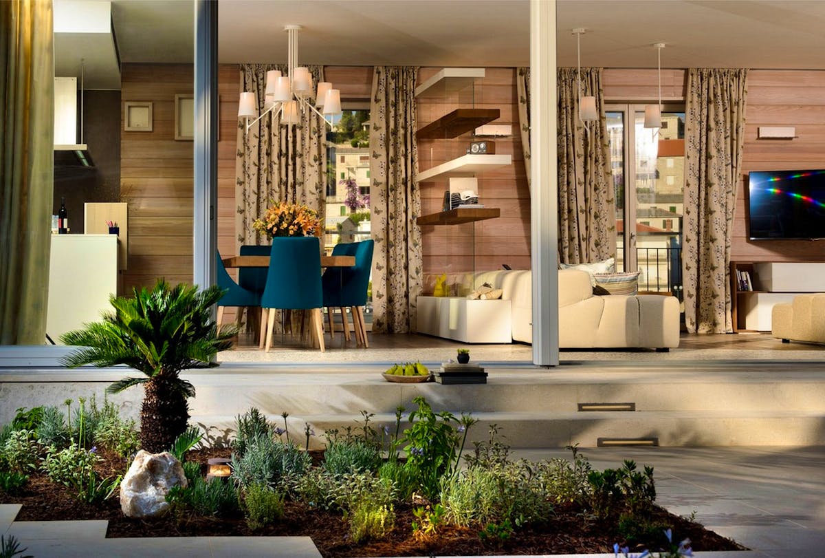 Open plan living area