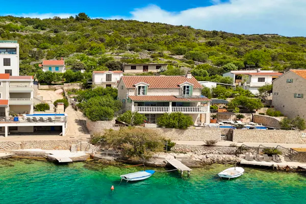 Seafront stone villa near Trogir for sale